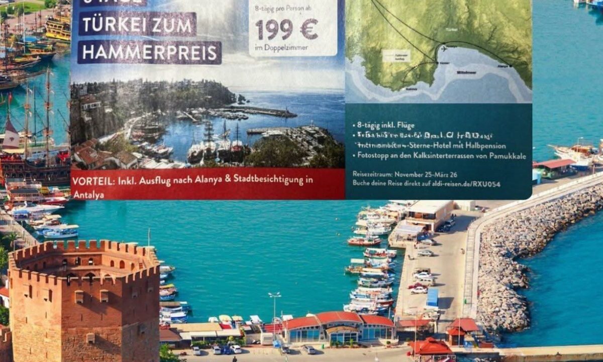 Almanya’da marketten tatil sürprizi: 200 Euro’ya Antalya tatili!