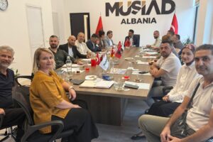 MÜSİAD Arnavutluk heyeti ile Türk işadamları Tiran’da bir araya geldi
